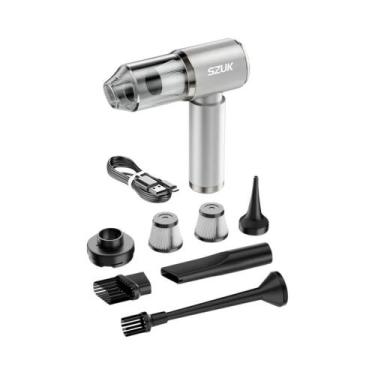 Imagem de Aspirador De Pó Portátil Sem Fio Para Carro Com Forte Sucção Para Casa