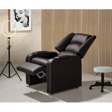 Imagem de Poltrona reclinável suécia - papai - mamae - estética  - espuma d28 - 