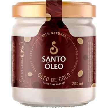 Imagem de Óleo de Coco Extra Virgem Película 200ml - Santo Óleo