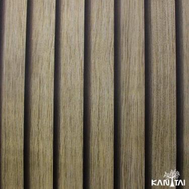 Imagem de Papel de parede vinilico importado estilo ripado marfim WS101802R - KA