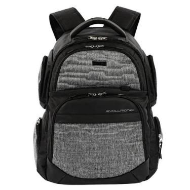 Imagem de Mochila De Costas Grande 2 Compartimentos Sestini Evolution, Cinza