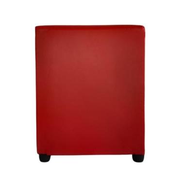 Imagem de Puff Pufe Banqueta Quadrada Assento Moda Casa - Realizar, Vermelho