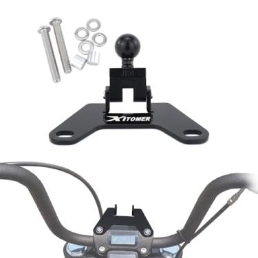 Imagem de xitomer Suporte de GPS bola de 2,5 cm adequado para Softail Street Bob FXBB 2018-2020, Softail Street Bob 114 FXBBS 2021-2024 Suporte de navegador GPS adequado para Softail Street Bob 2024