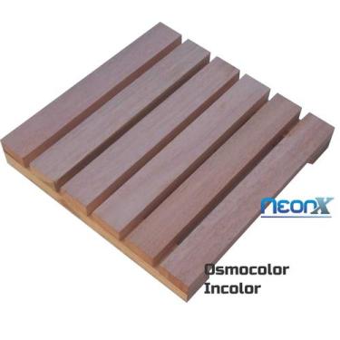 Imagem de Deck De Madeira Modular 30x30 Cm Réguas 4 cm Com Pintura Neonx, Osmoco