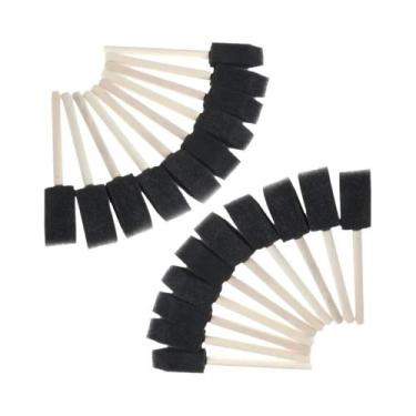 Imagem de Pincéis De Espuma Reutilizáveis 10 12 20 PCS Pincéis De Esponja Com Ca