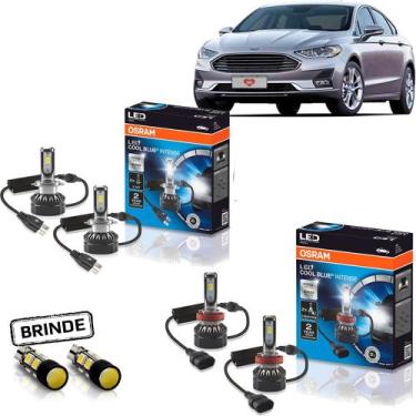 Imagem de Kit Lampada Led Osram Farol Fusion Titanium 16 17 18 19