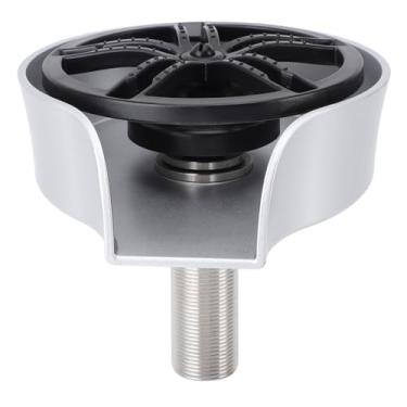 Imagem de Yctze Lavadora de Xícara de Rotação Automática Com Mangueira e Tee G1/2 Fios Masculinos Puxe Rinser de Vidro para Pia da Cozinha, Casa de chá, KTV (Bacia de Silver ABS US 9/16 Mangueira)