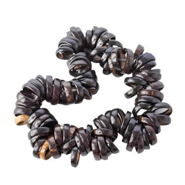 Imagem de kit 10 Anel De Coco Tucum Unissex Marrom