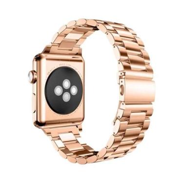 Imagem de Pulseira De Aço Inoxidável Para Apple Watch 45mm 49mm 41mm 40mm 44mm 4