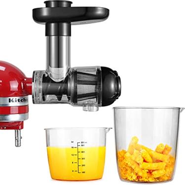 Imagem de Acessórios para espremedores mastigáveis, acessórios para máquinas Gdrtwwh Juicer compatíveis com todas as batedeiras de suporte KitchenAid e Cuisinart SM-50BC/SM-50R/SM-50TQ/SM-50BL/SM-50BK, preto