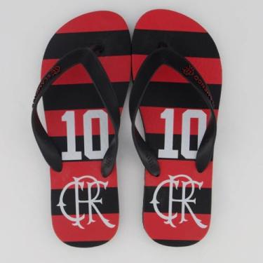 Imagem de Chinelo Flamengo Manto Zico Preto