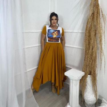 Imagem de Vestido de Dança Coreografia SARÇA ARDENTE Moda Evangélica Feminina - 