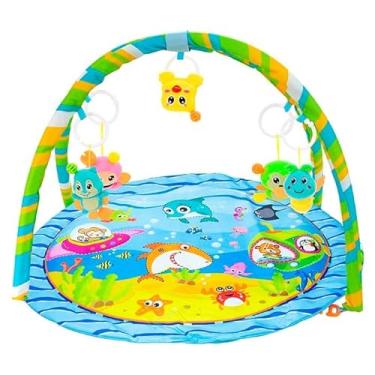 Imagem de Tapete de atividades para bebê infantil Tapete Infantil Com Arco Interativo Colorido