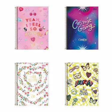 Imagem de Caderno espiral capa dura univ 10x1 160 fls Capricho Tilibra