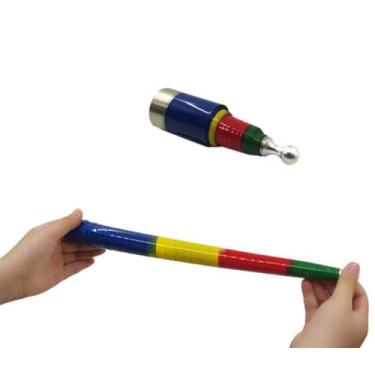 Imagem de Metal Vanishing Cane Magic Wand for Professional Magician Stage Close-up Magic Tricks Stage Accessories Props Funny (Multi-Color)