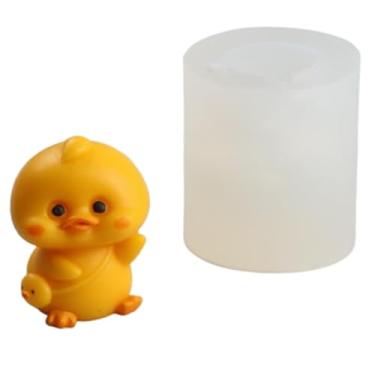 Imagem de Molde de silicone de pato 3D para cupcake faça você mesmo, pudim de bolo, chocolate, gelatina, molde de fondant, cubo de gelo, doces, doces, artesanais, sorvete, sabonete, sobremesas, pasta