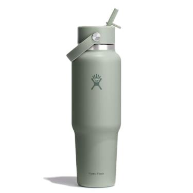 Imagem de Hydro Flask Garrafa de viagem com canudo flexível de 1,134 g, agave tonal
