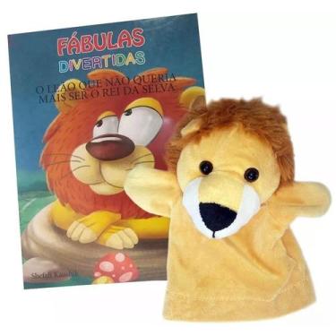 Imagem de Livro + Fantoche Fábulas Divertidas - O Leão que não... - BOM BOM BOOK