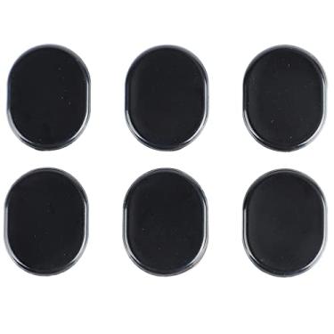 Imagem de Eujgoov Prática Pads Brass Instrument Mudos Oval Drum Silenciadores, Suportados Danos Silicone Mute Path Som Amortecimento Acessórios para Redução de Volume Drum Acessórios (Preto)