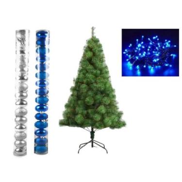 Imagem de Arvore De Natal Pinheiro 1,2 Metros 90 Galhos Com Enfeites - lojas vm