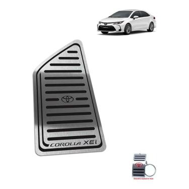 Imagem de Descanso De Pé Aço Inox Toyota Corolla Xei 2020 Preto