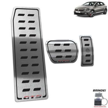 Imagem de Descanso de Pé + Pedaleira Automático Polo GTS Em Inox Preto