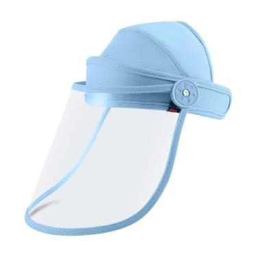 Imagem de Aymzbd Protetor Facial, para Homens E Mulheres, Viseira Transparente, Proteção Facial Completa, Proteção Contra Respingos para Capina, para Cozinha, para, Azul