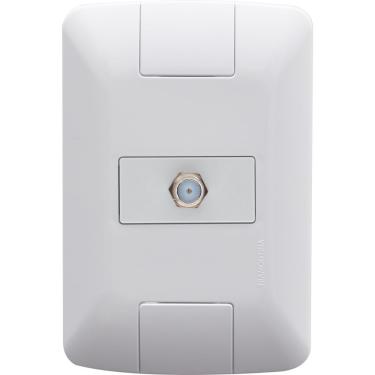 Imagem de Conjunto 4x2 Com 1 Tomada Tv-sat Aria Branco - 57241017 - Tramontina
