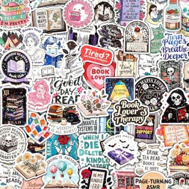 Imagem de AVECMOI 100 adesivos holográficos para livros, decalques de vinil à prova d'água para laptop, Kindle, leitores de e-books, garrafas de água