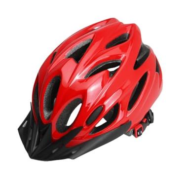 Imagem de Dynwave Capacete de bicicleta, acessórios de ciclismo para adultos, cinta de queixo ajustável e confiável, conforto para homens e mulheres, capacete de, Vermelho