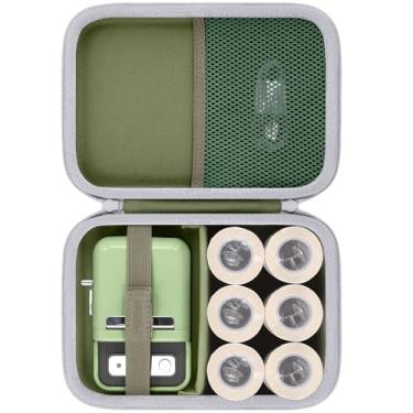 Imagem de Baval Capa para impressora de etiquetas compatível com NIIMBOT B21/B1 Label Maker Impressora térmica de etiquetas e papel de etiqueta de 5 cm (caixa verde)