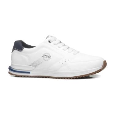 Imagem de Sapatenis Masculino Pegada Microfibra Casual Original Sport Cor:Branco;Tamanho:37