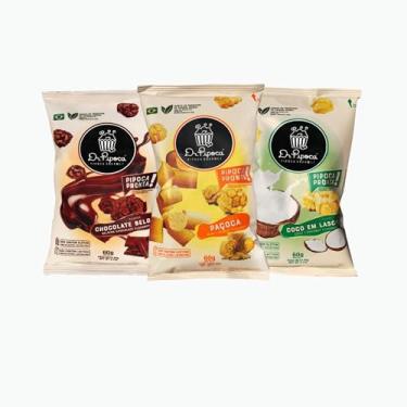 Imagem de Combo de Pipoca Gourmet Vegano C/ 15 Dr. Pipoca Pronta para Lanche