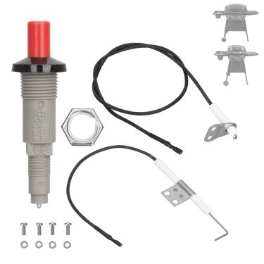 Imagem de BBQration Peças de reposição para grelha Charbroil Classic Series com queimador lateral 463773817-P2 463672817-P2 463672817 463672817 G311-0005-W1A G206-0301-W1 Charbroil Classic Grill peças de