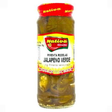 Imagem de Pimenta Jalapeno Verde em Rodelas 310g c/ 180g Drenado - Nativa