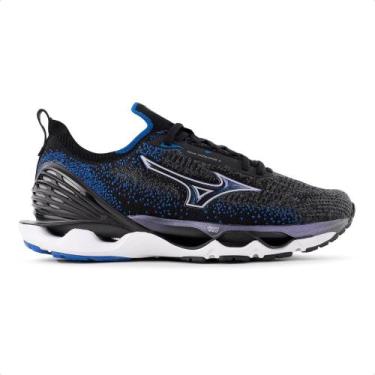 Imagem de Tênis Mizuno Wave Endeavor 2 Masculino, 42, Chumbo, Azul