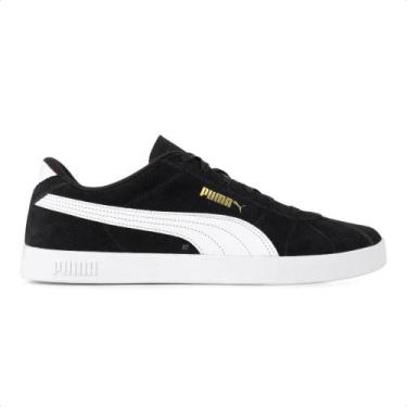 Imagem de Tênis Puma Club II Masculino, 42, Preto, Branco