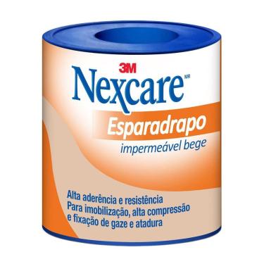 Imagem de Esparadrapo Impermeável Nexcare Bege 50mm x 3m com 1 Unidade