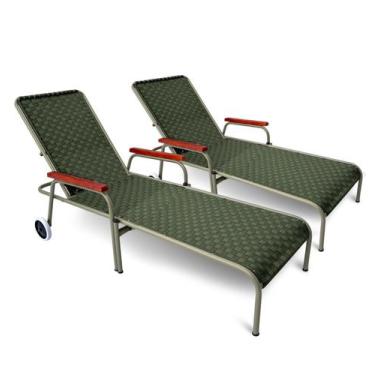 Imagem de Kit 2 Cadeiras Espreguiçadeiras Piscina Reclinável Acquaflex - Type De