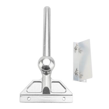 Imagem de Raspador de grelha comercial raspador de grelha de topo plano resistente com cabo ergonômico de alumínio para limpeza de churrasqueira ao ar livre cortador de aço inoxidável para restaurantes food