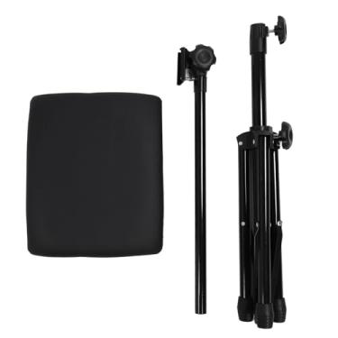 Imagem de Tripé portátil suporte de braço ajustável altura profissional couro do plutônio braço tripé suporte para massagem acupuntura salão beleza manicure