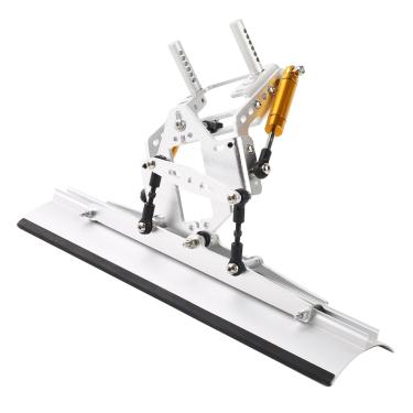 Imagem de Acouto Arado de Neve de Metal RC de Alumínio RC Portátil Leve 1/10 Crawler Metal Neve SCX10 Pás de