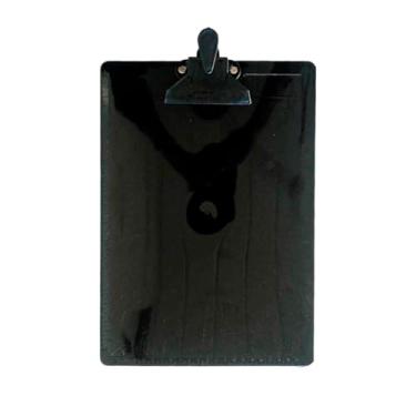 Imagem de Prancheta com Prendedor - Transparente e Resistente, Ideal para Escritório, Estudos e Desenhos Técnicos(Preto)