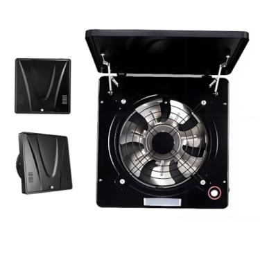 Imagem de Exaustor de Janela de Cozinha com Tampa, Velocidade 100W, Ventilação Industrial, Ventilador de Metal, para Cozinha, Casa de Banho e Uso Comercial (2800R/Min)