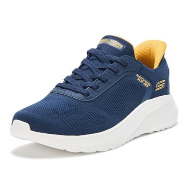 Imagem de Skechers Tênis masculino Hands Free Slip-ins Squad Chaos - Solid Step, Azul-marinho, 43 BR