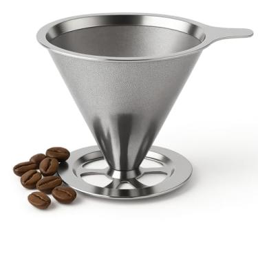 Imagem de Coador de Café 103 Inox Reutilizável Premium – Filtro de Aço Inoxidável Sem Papel, Econômico e Ecológico, Fácil de Limpar e Durável, Preserva o Sabor Natural do Café Artesanal
