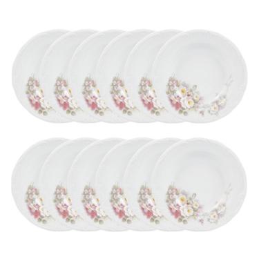 Imagem de Jogo 12 Pratos Fundos Eterna 23 Cm Porcelana Schmidt