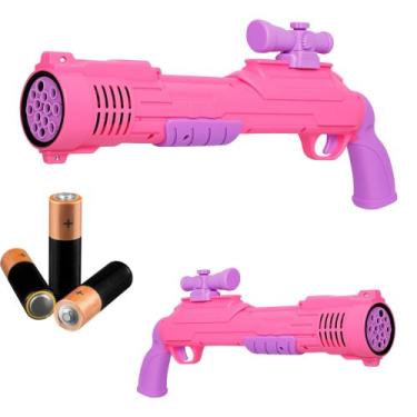 Imagem de Brinquedo Pistola Bazuca Lança Bolhas De Sabão Automática Infantil Fes