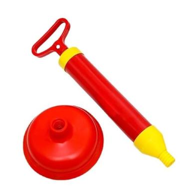 Imagem de Desentupidor Manual De Pia Vaso Ralo Cano Esgoto Tipo Bomba Sucção 150mm Alta Pressão