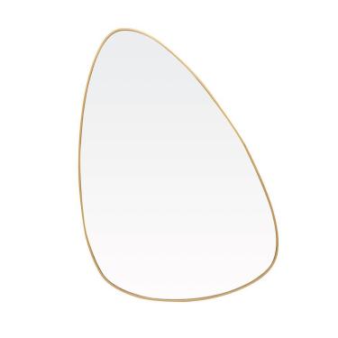 Imagem de Espelho Orgânico Com Borda Dourada Fineza